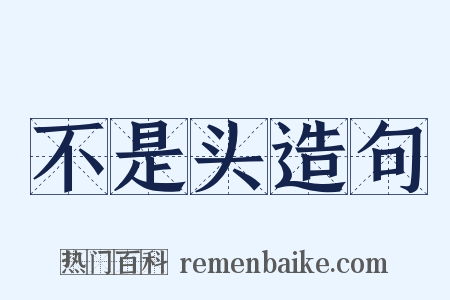 不是头造句是什么意思的图片